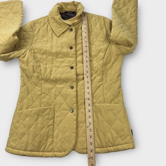 Barbour Diamond Quilted Jacket Womens 6 Barn Chore Coat Classic Outdoors Country - Picture 12 of 14